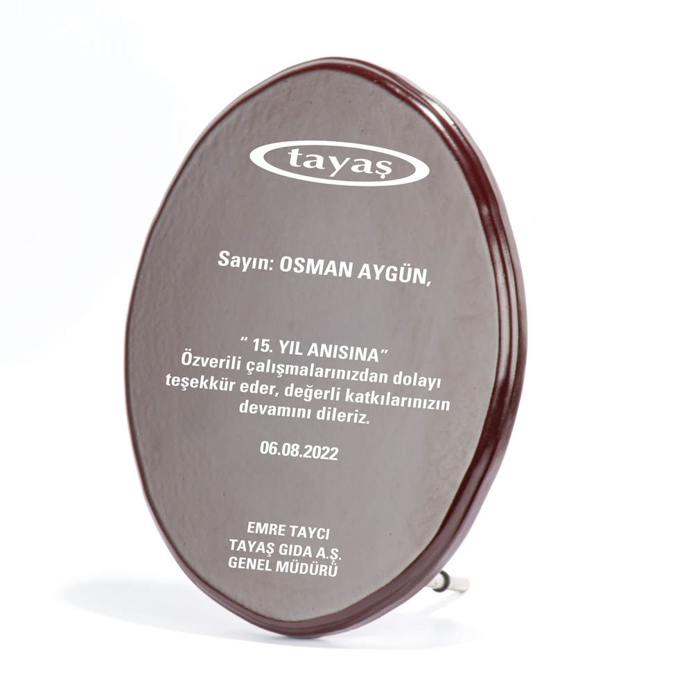 BK-77 Ahşap Plaket